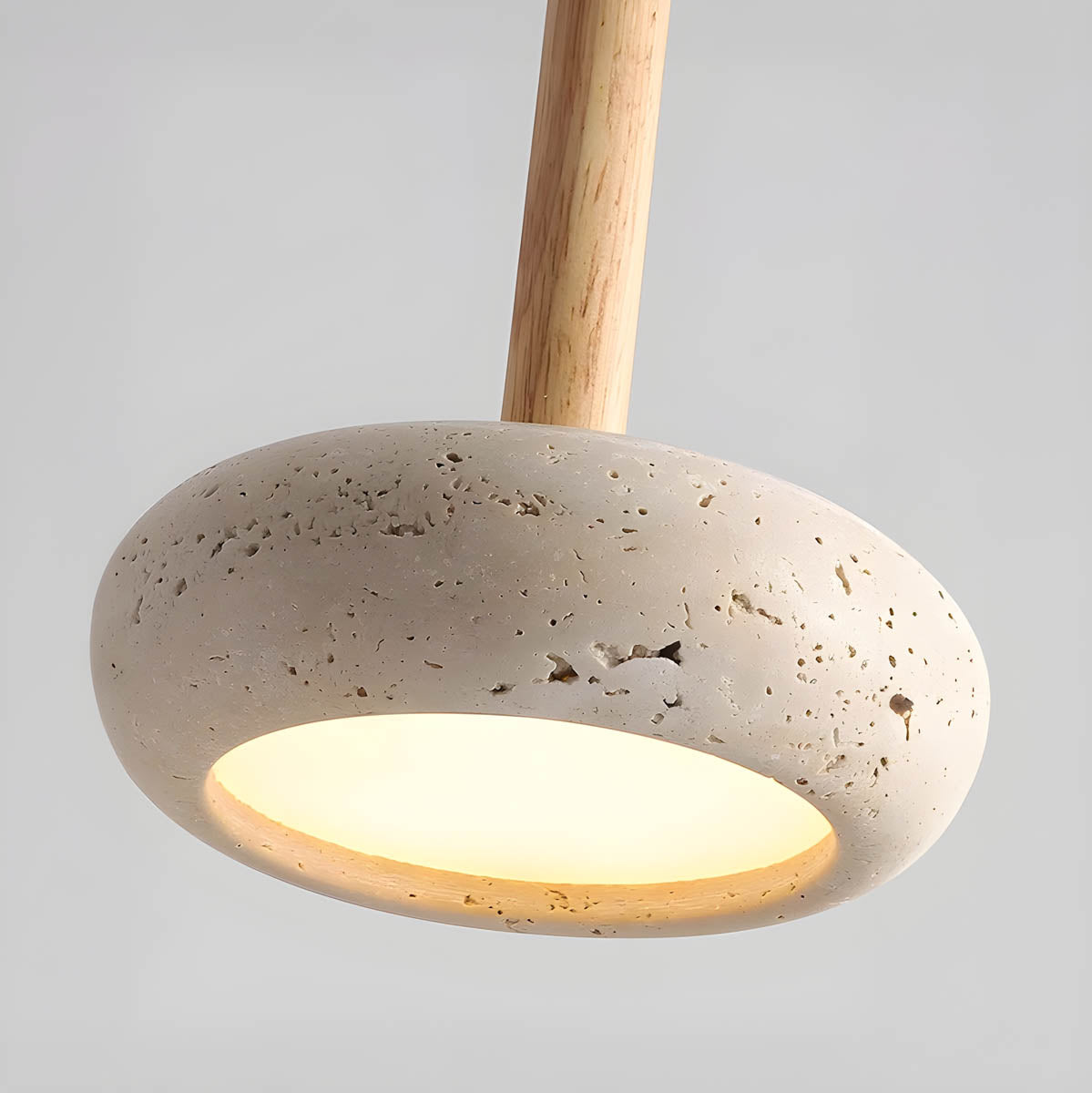LustreStone Travertine Pendant Lamp for Any Room Warm Glow | Lersk