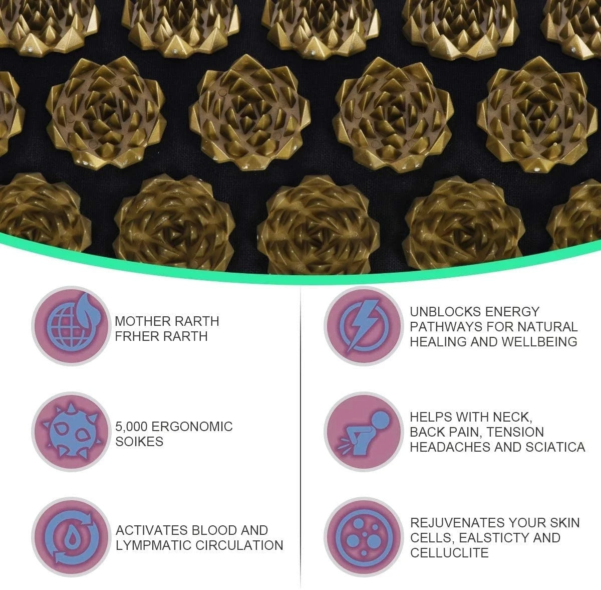 Ultimate Acupressure Mat For Stress Relief And Muscle Pain For Yoga Enthusiasts | Lersk