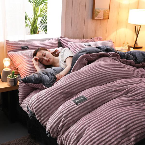 Set di biancheria da letto in velluto di ciniglia spesso per comfort e calore accoglienti in ogni stagione | Lersk