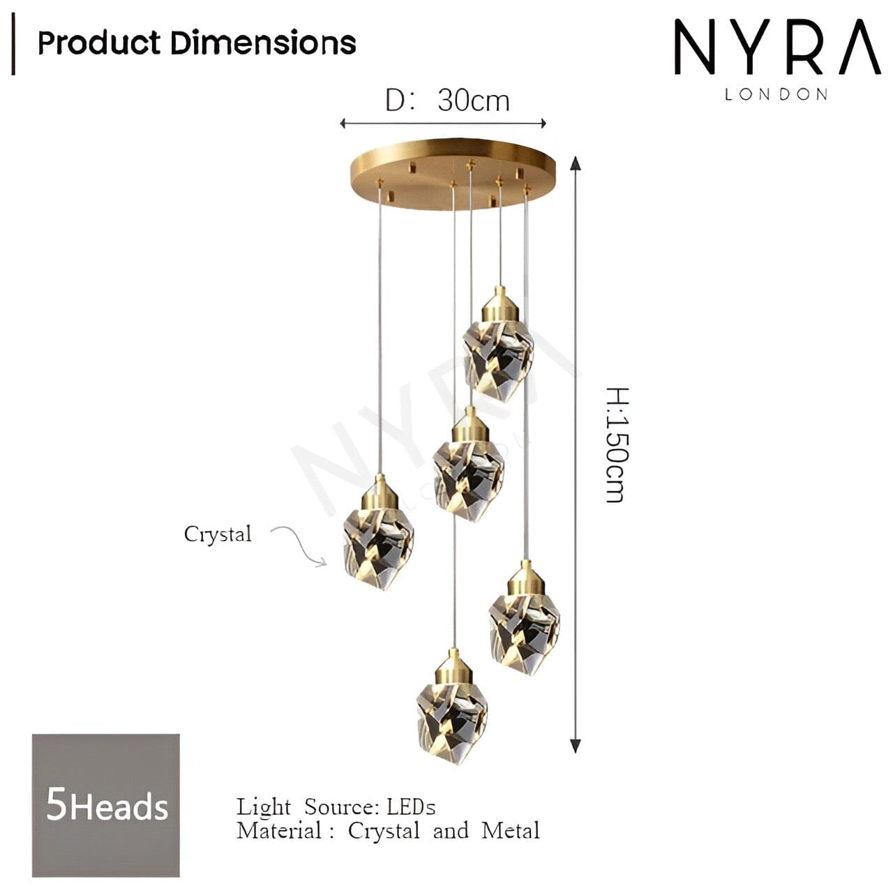 Liora | Crystal Chandelier | Lersk