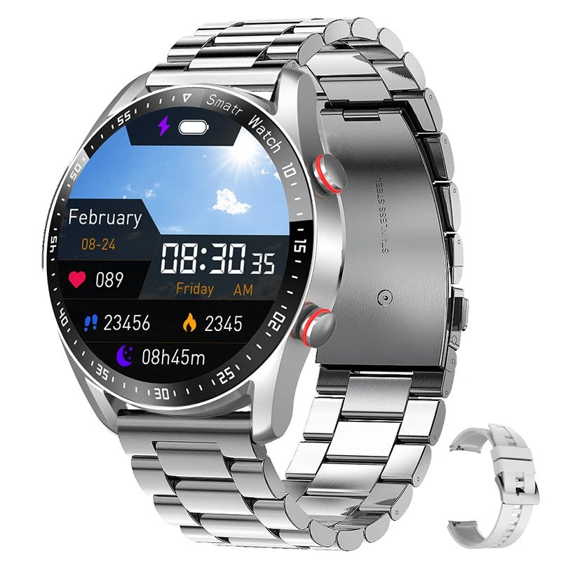 Men's Waterproof Bluetooth Smartwatch ECG Heart Rate Monitor | Lersk