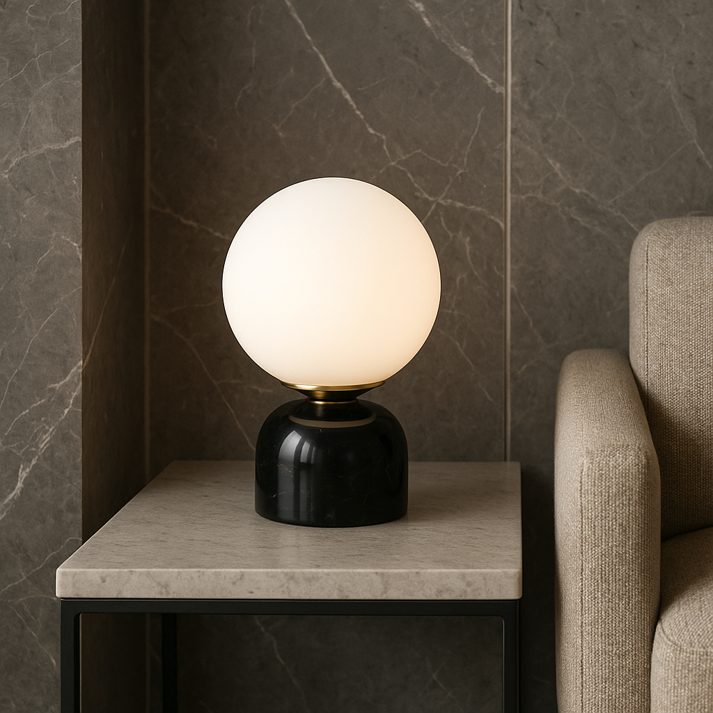 Mramorová lampa minimalistické dekorativní osvětlení do každé místnosti | Lersk