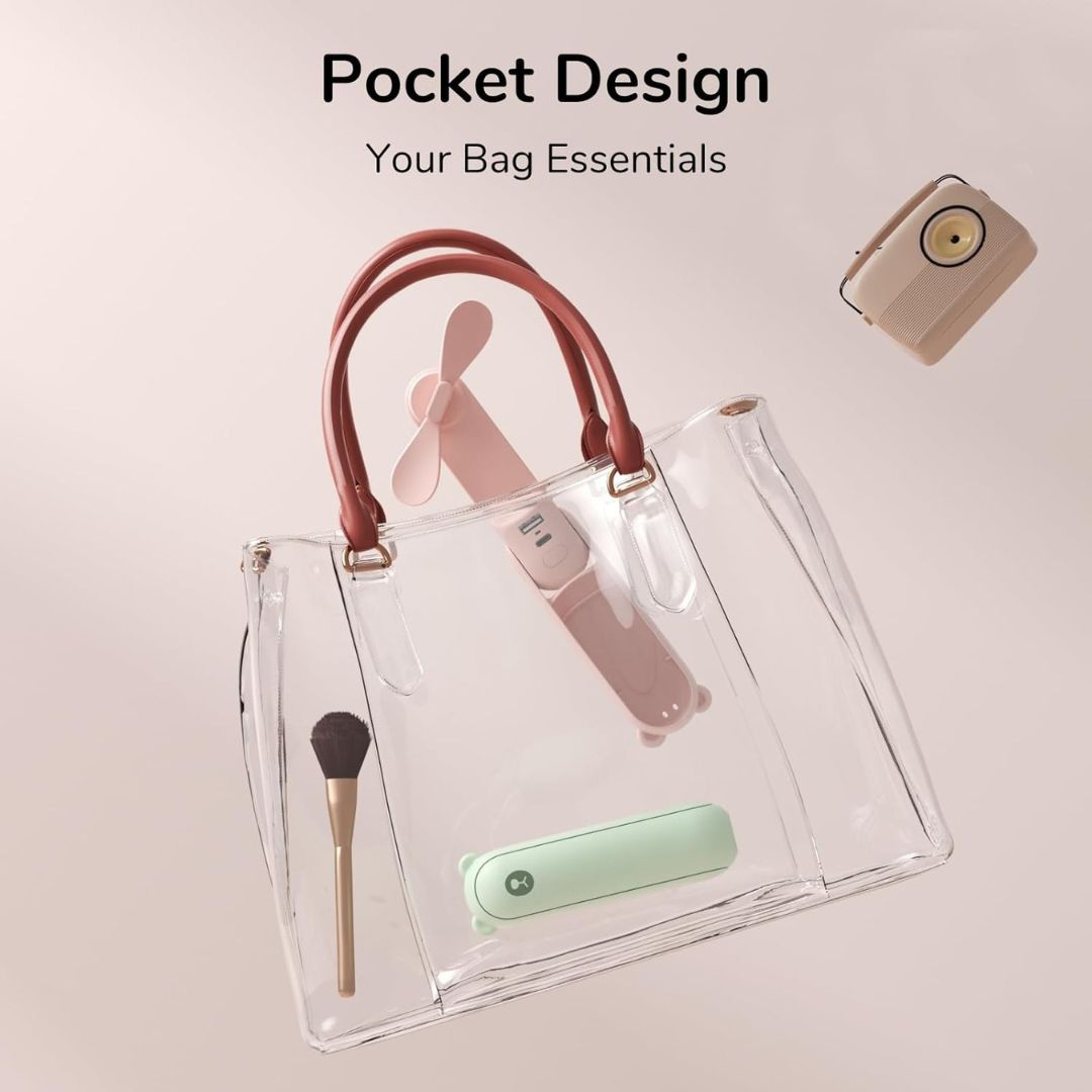ZephyrGo 3 In 1 Travel Mini Fan With LED Light And USB Power | Lersk