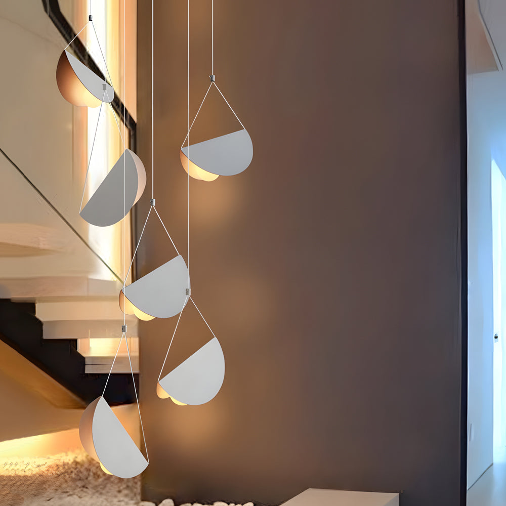 NovaLume Linear Pendant Light in White Matte Metal | Lersk