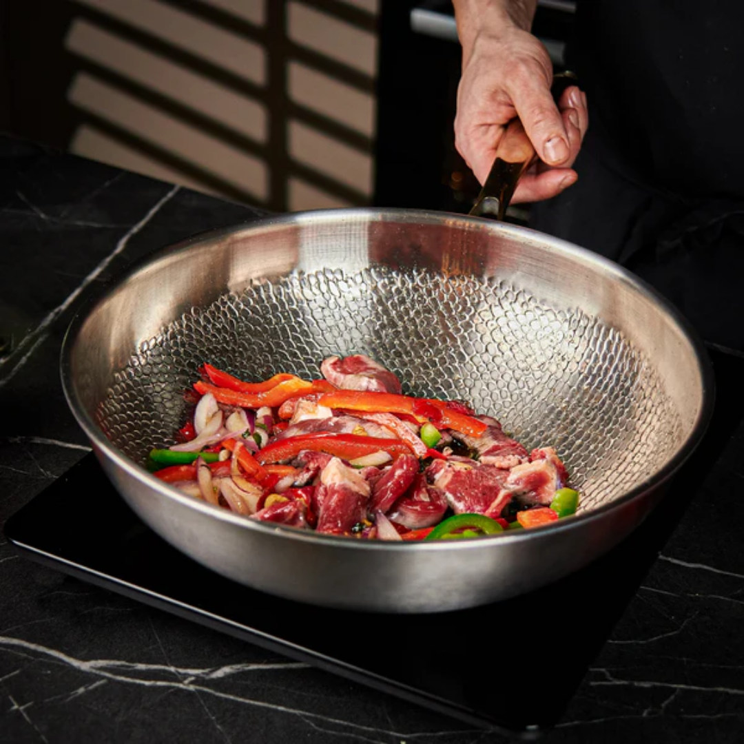 NovaTi Pure Titanium Interior Nonstick Frying Pan No Coatings Safe Cooking | Lersk