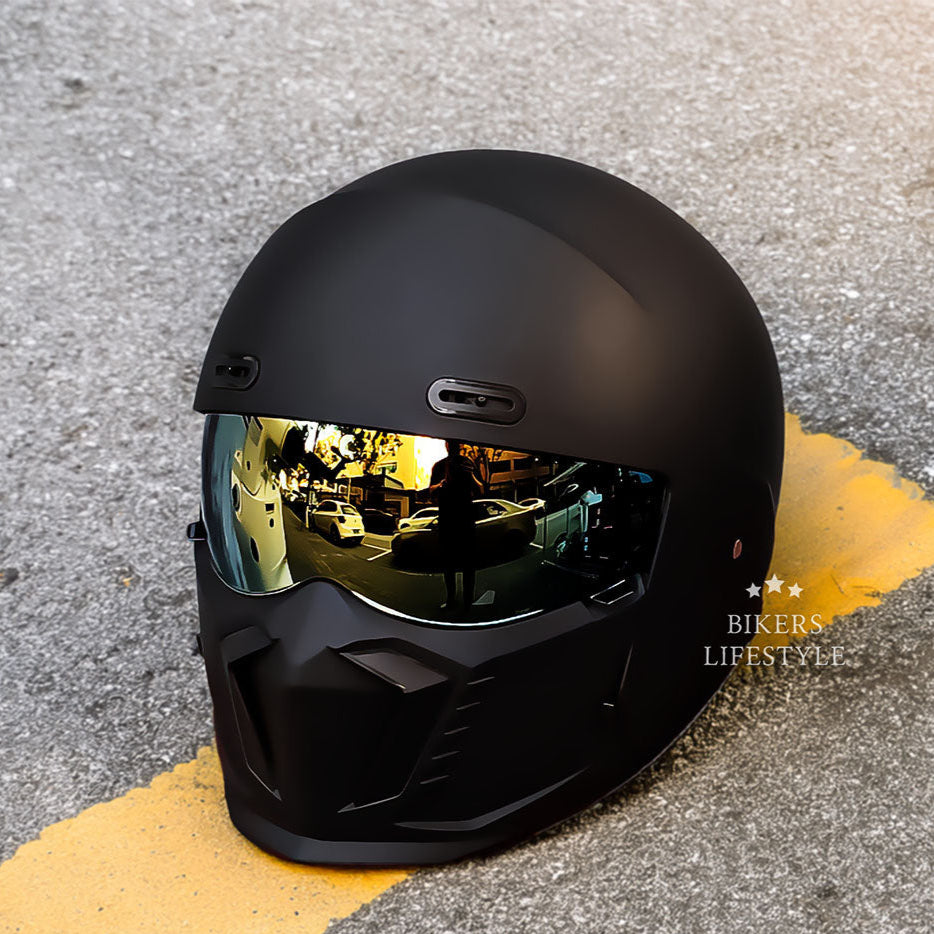 Retro helma na motorku Pilot s certifikací DOT a ECE, pohodlná výstelka pro jezdce po městě | Lersk