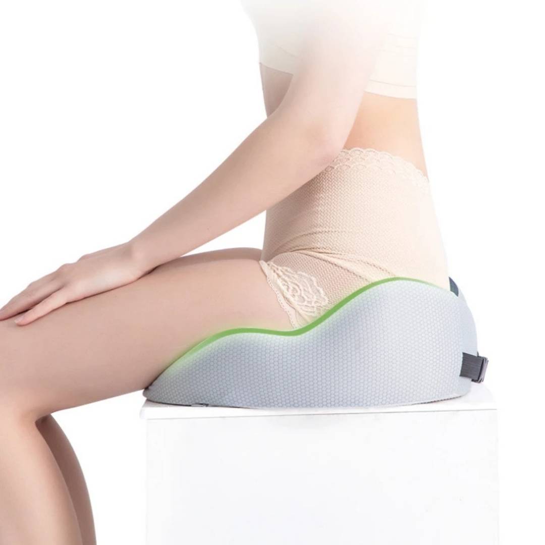 AetherFlex Ergonomisk Hukommelsesskum Sædehynde til Halebenlindring og Holdning | Lersk