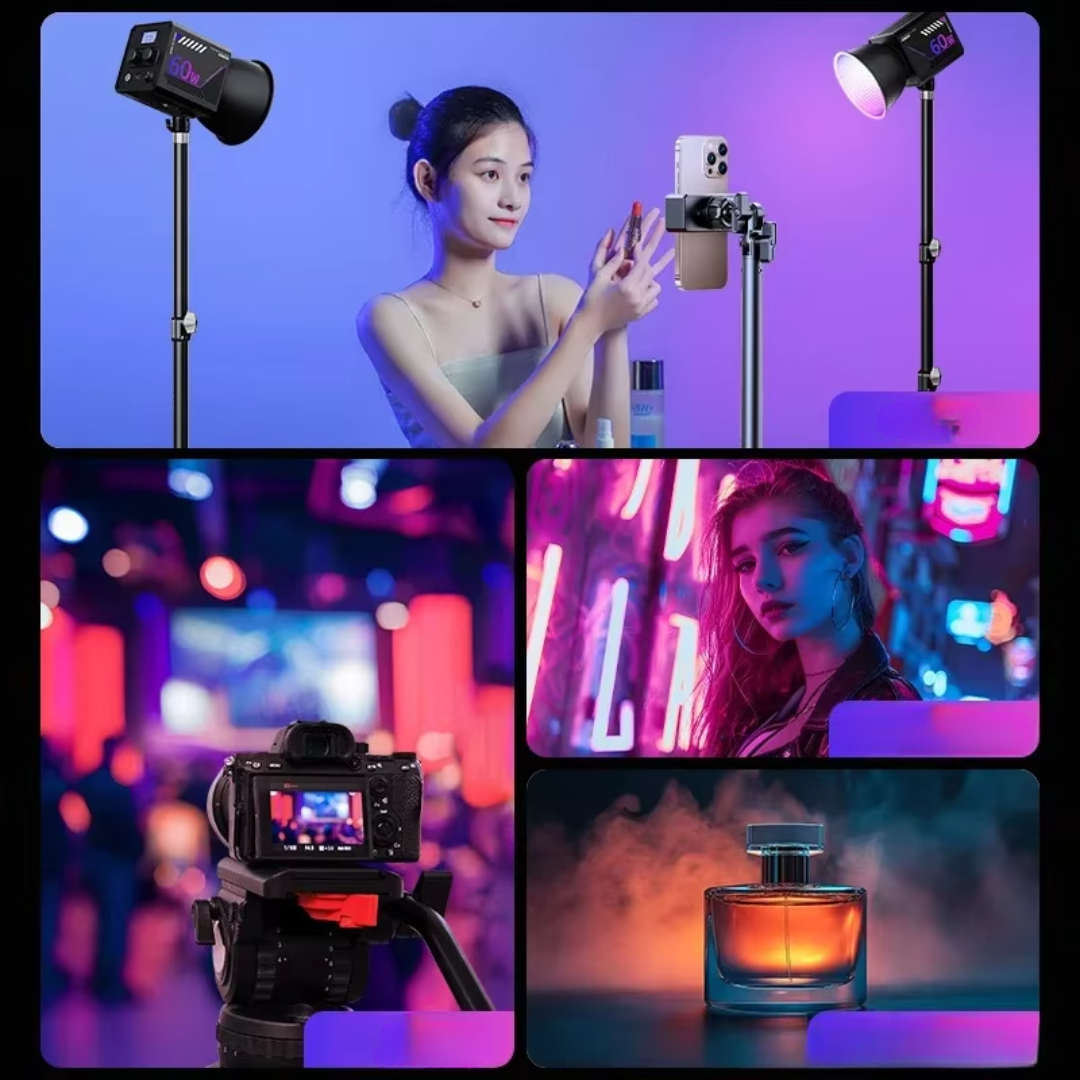 Przenośne RGB światło wideo do fotografii i streamingu | Lersk