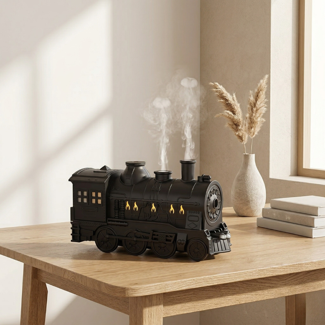 Umidificatore con design a treno e nebbia fresca | Lersk