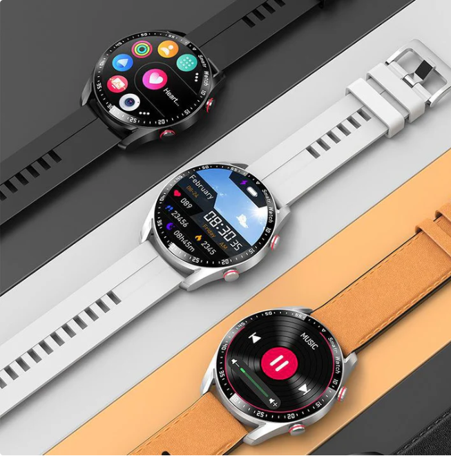 Men's Waterproof Bluetooth Smartwatch ECG Heart Rate Monitor | Lersk