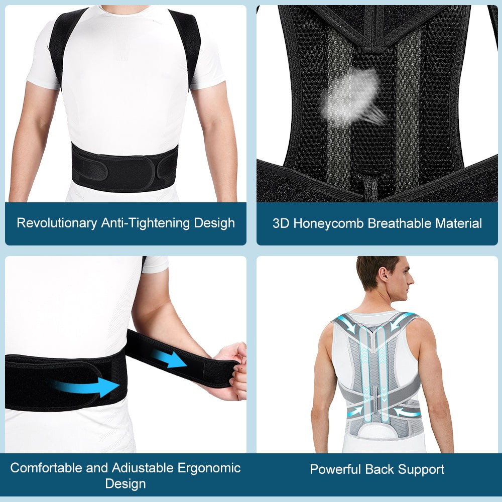 AlignEase Unisex Lumbar Posture Brace For Back Pain Relief | Lersk