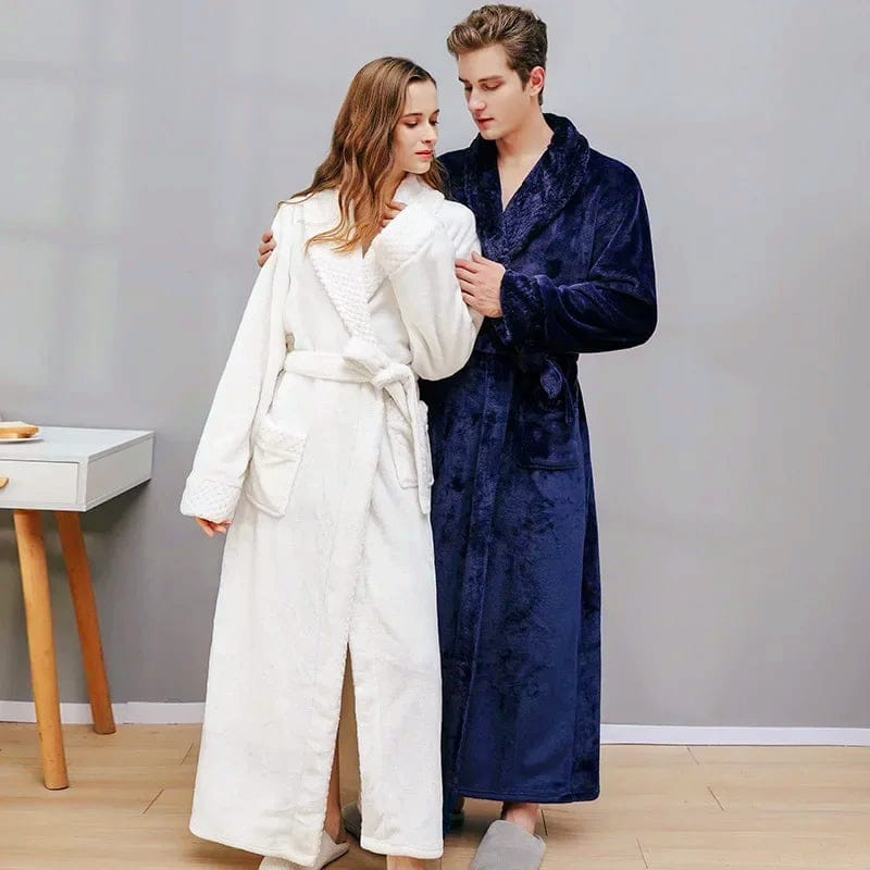Unisex luksusbadekåbe til vintervarme og hjemmespa-komfort | Lersk