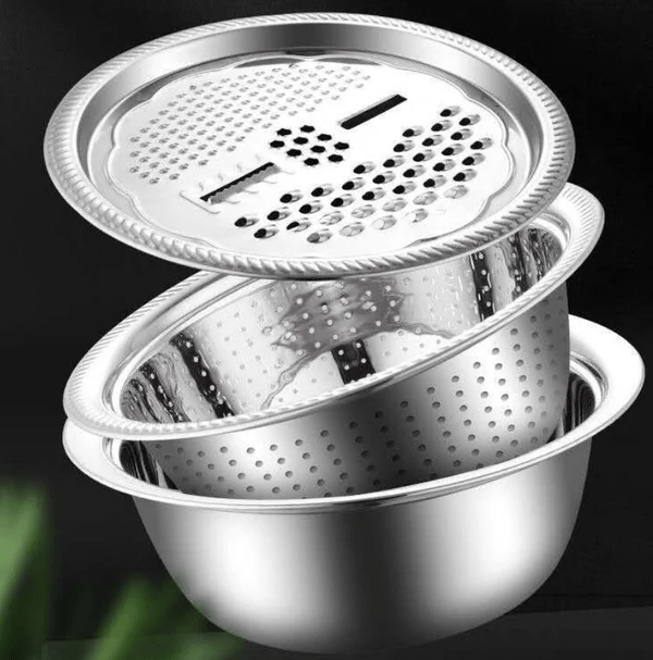 Tri-Purpose German Stainless Steel Basin Set | Lersk