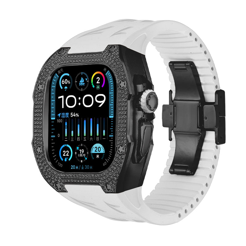 Nivaro | Titanium 5A Zircon Retrofit-etui til Apple Watch Ultra | Lersk