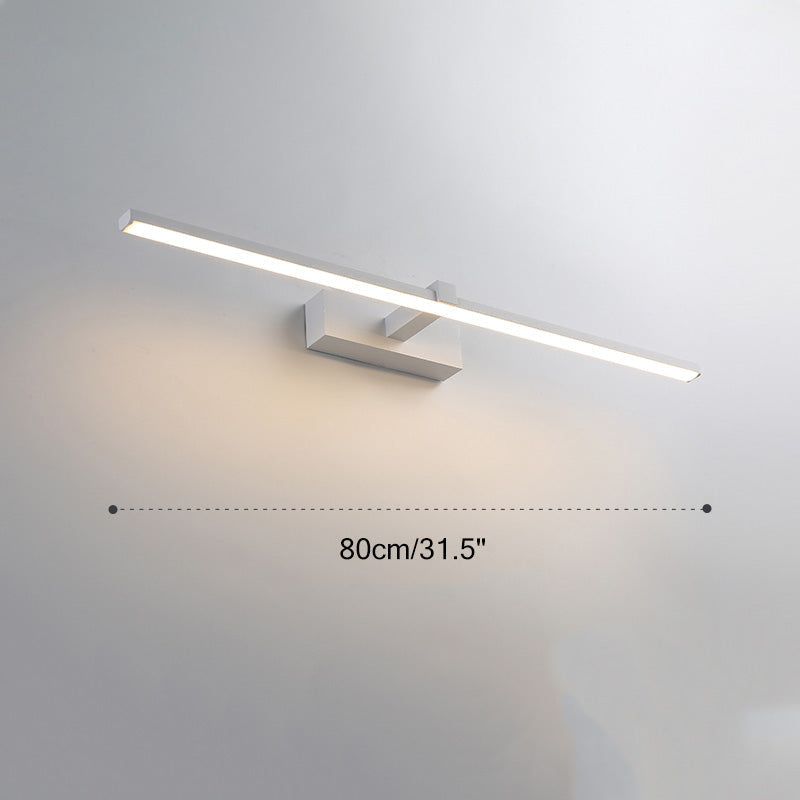 Aplique de pared lineal para baño con espejo | Lersk