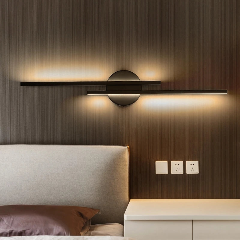 Lampada da parete moderna LED compatta AureoWave per ambienti living | Lersk