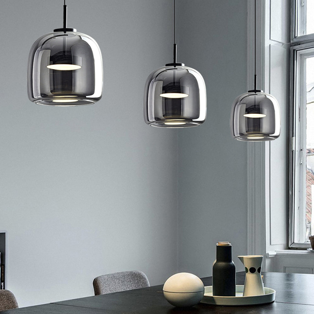 Suspensions LED rétro Hailie avec lumière ambre chaude pour chambre | Lersk