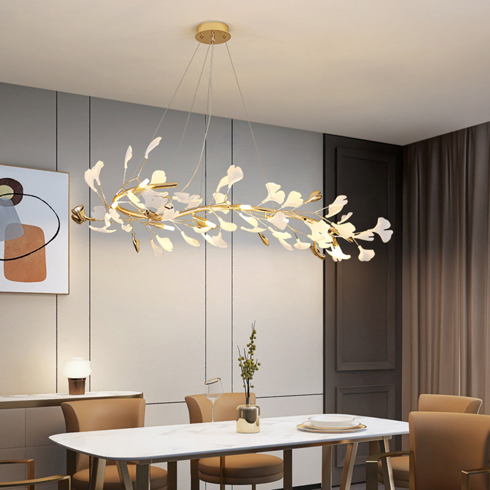CeraLuxe Keramik-Kronleuchter mit 8 warmen LEDs für Innenräume | Lersk