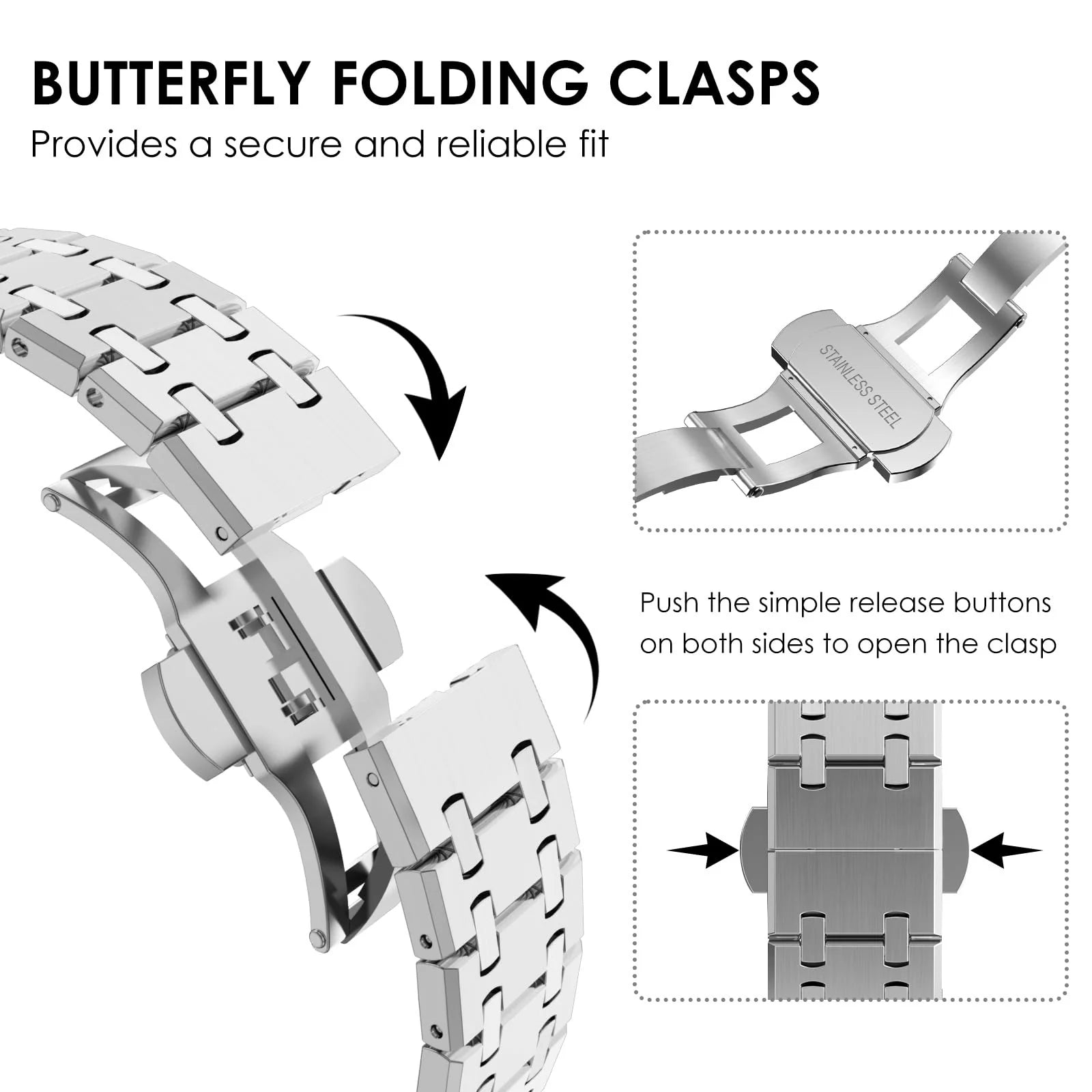 Cinturino Alden Double Chain Refit in Acciaio Inossidabile | Lersk