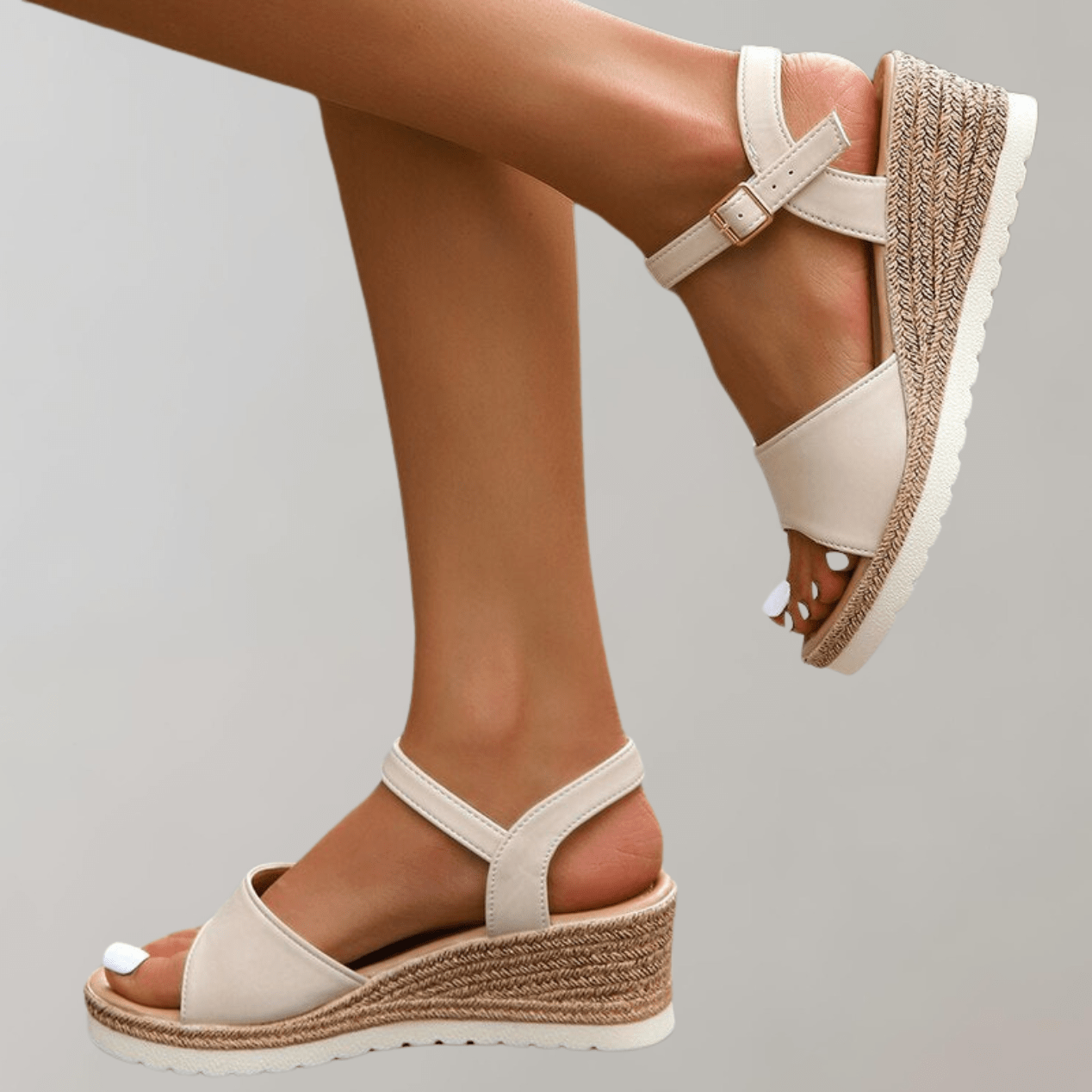 Sandalias ortopédicas de cuña para mujer con correa ajustable, ajuste cómodo | Lersk
