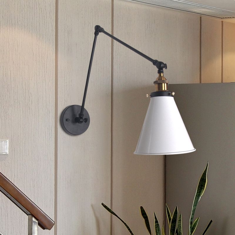 NovaLume Adjustable Industrial Wall Light Vintage Black | Lersk