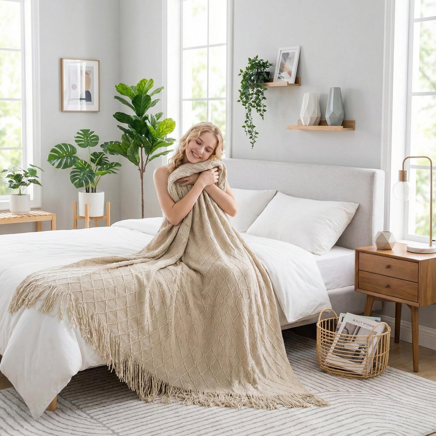 Aesthetic Throw Blanket For Soft Comfort And Home Decor | Lersk