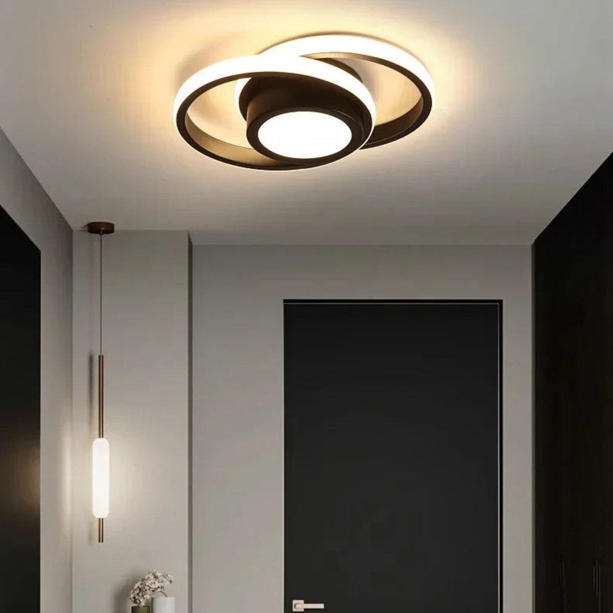 NovaGlow Elegant Modern Flush Mount Ceiling Light With Dual Color Options | Lersk