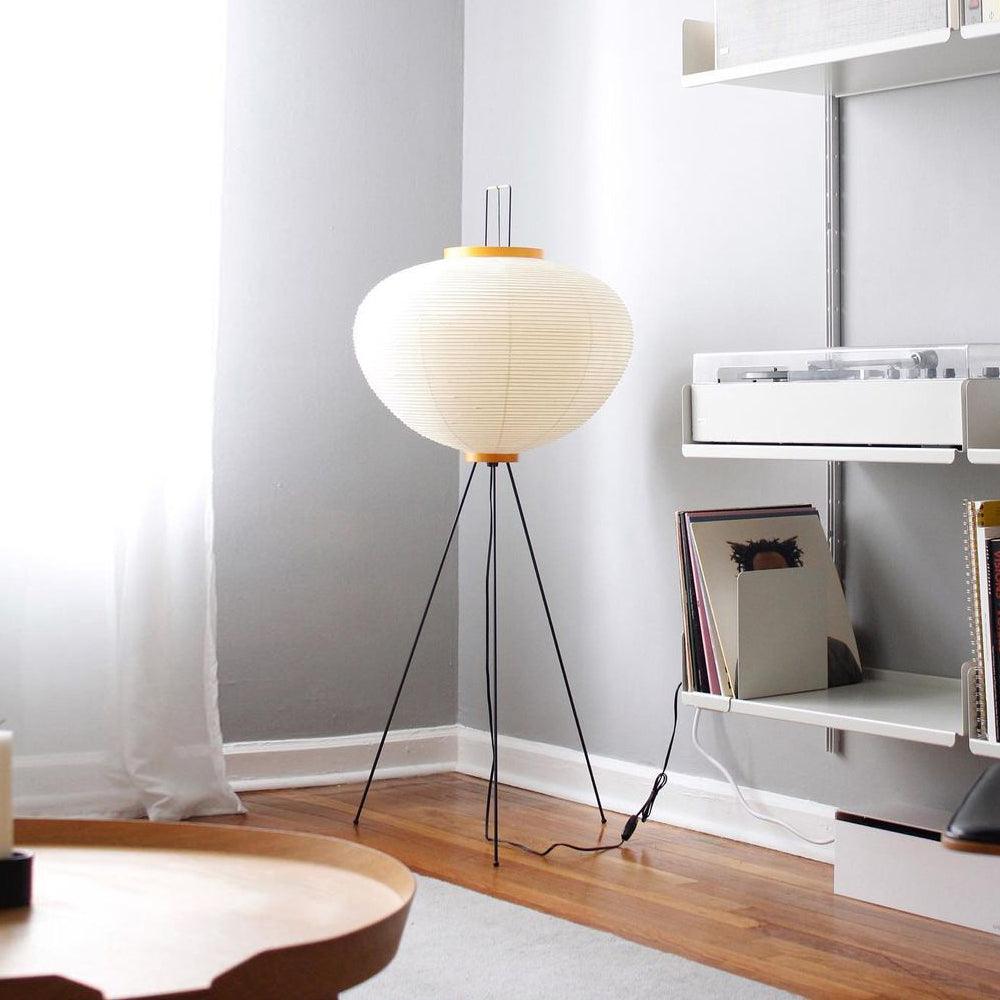 Hikaru Rispapir Gulvlampe Blødt Stemningslys Minimalistisk | Lersk
