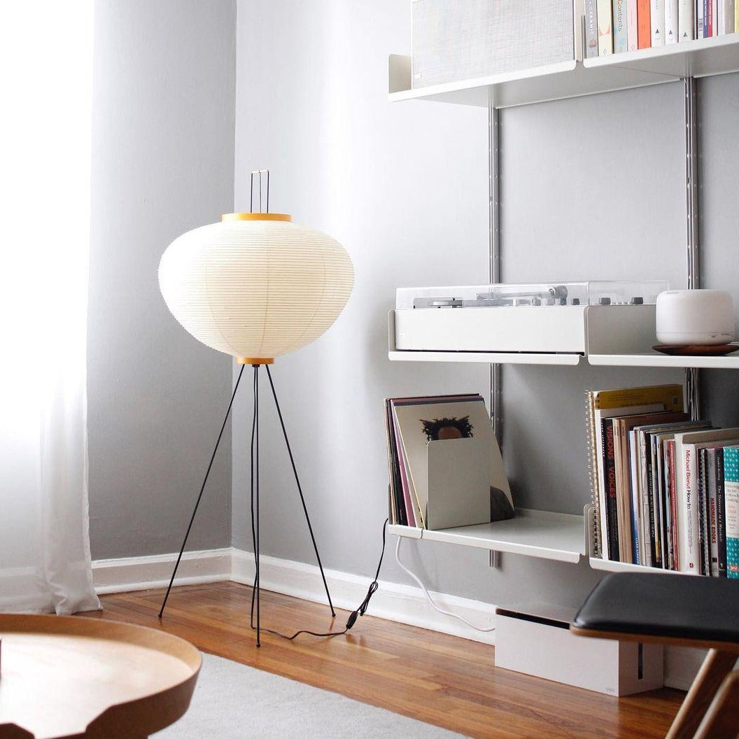 Hikaru Rispapir Gulvlampe Blødt Stemningslys Minimalistisk | Lersk