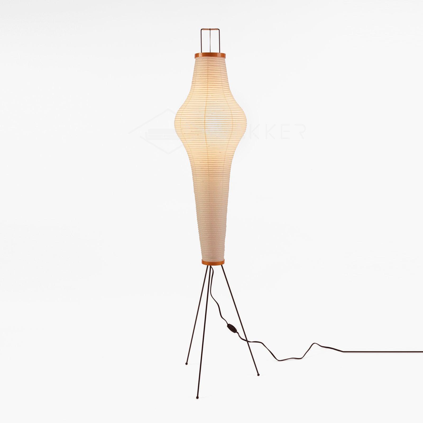 Hikaru Rispapir Gulvlampe Blødt Stemningslys Minimalistisk | Lersk