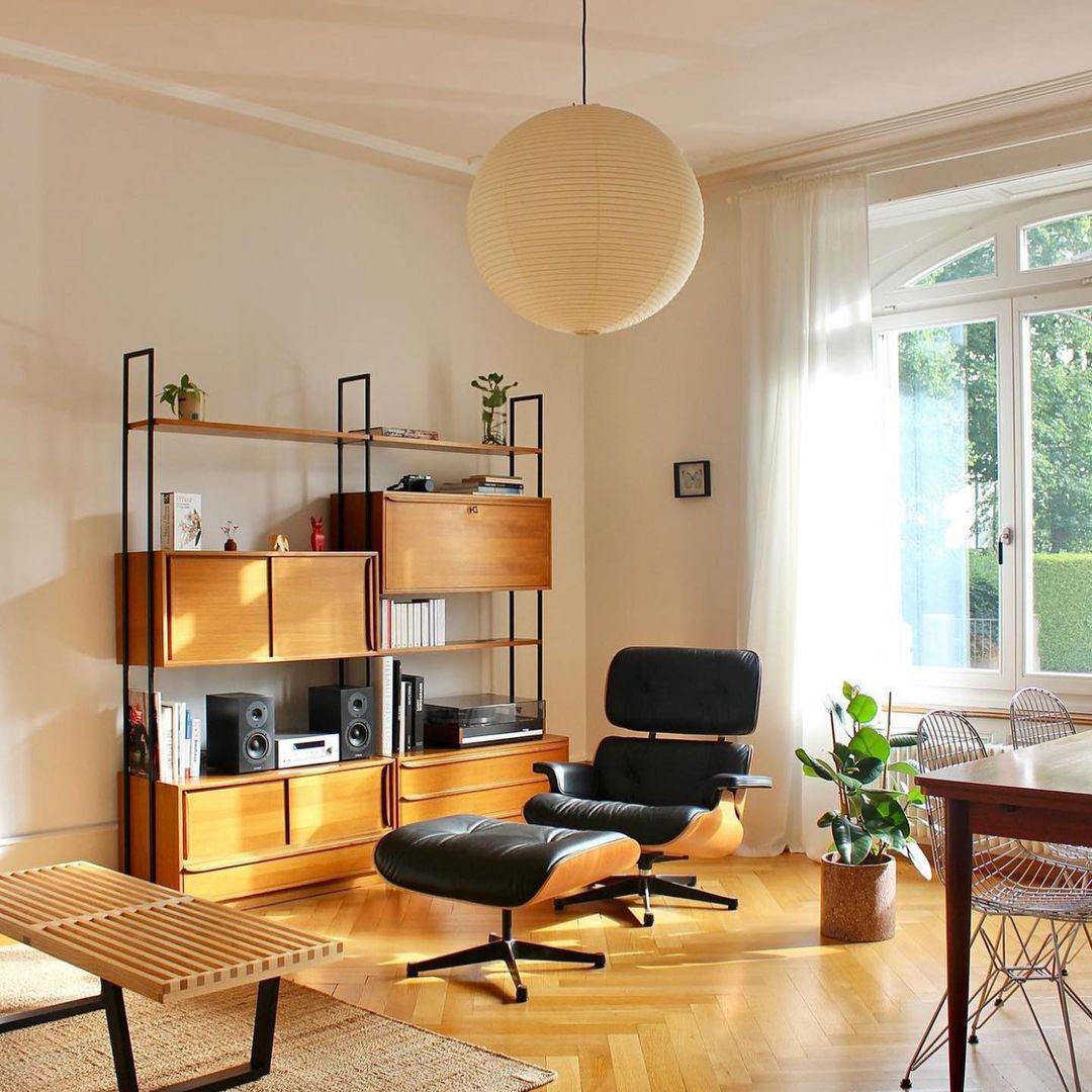 Závěsná lampa Kirei Studio inspirovaná Akari, lampa ve stylu poloviny století | Lersk