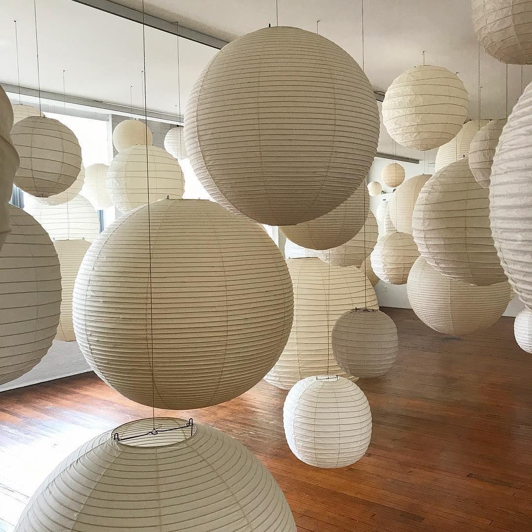 Závěsná lampa Kirei Studio inspirovaná Akari, lampa ve stylu poloviny století | Lersk