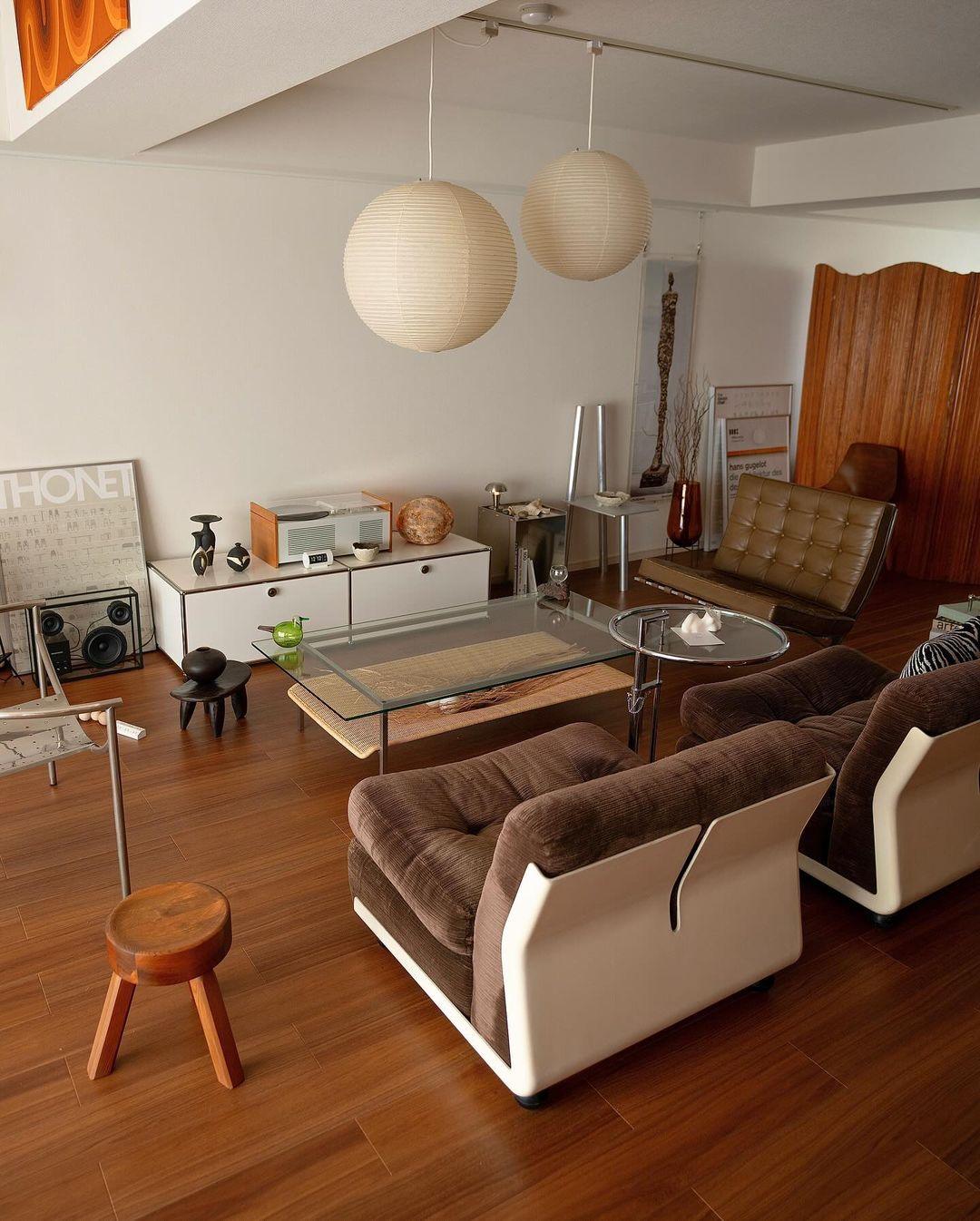 Závěsná lampa Kirei Studio inspirovaná Akari, lampa ve stylu poloviny století | Lersk