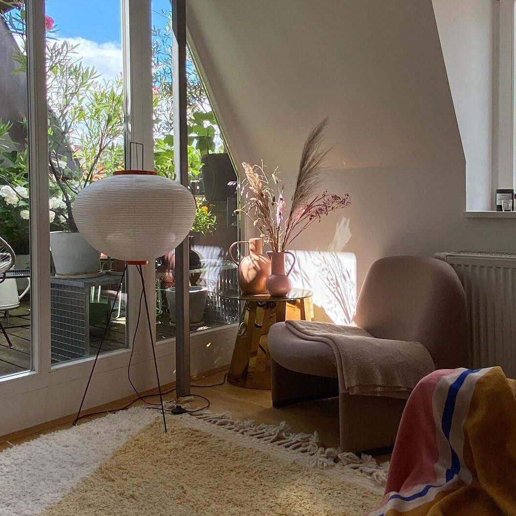 Kaze Rice Paper Floor Lamp - Japanese-Inspired Ambient Glow | Lersk