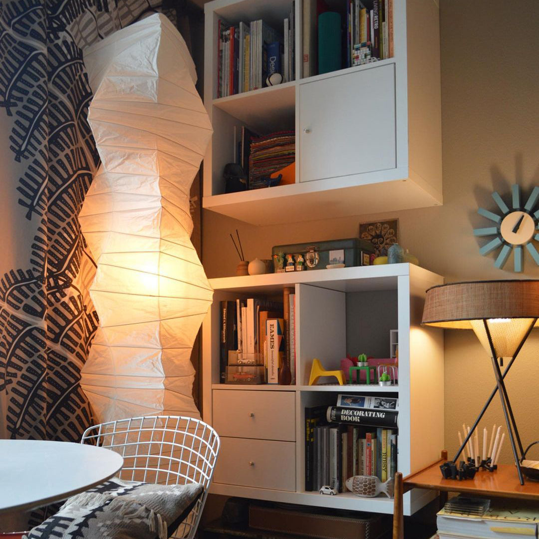 Hikaru Rispapir Gulvlampe Blødt Stemningslys Minimalistisk | Lersk