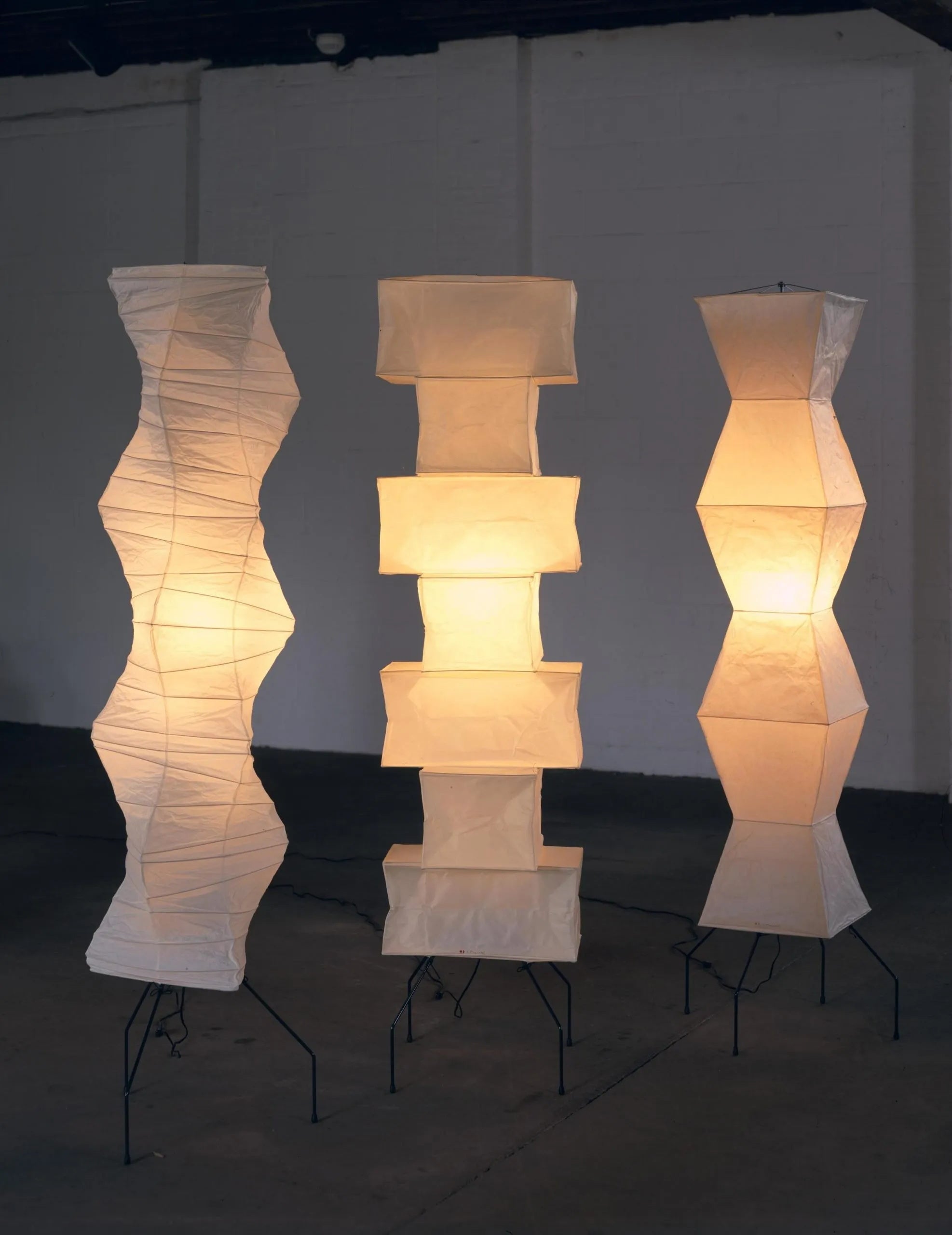 Hikaru Rispapir Gulvlampe Blødt Stemningslys Minimalistisk | Lersk