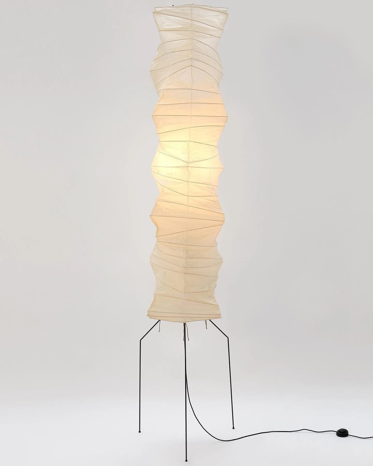 Hikaru Rispapir Gulvlampe Blødt Stemningslys Minimalistisk | Lersk