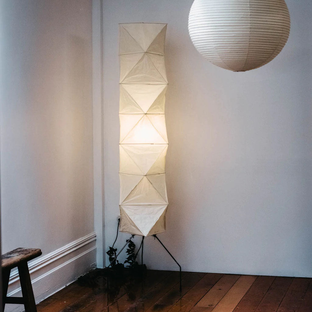 Hikaru Rispapir Gulvlampe Blødt Stemningslys Minimalistisk | Lersk