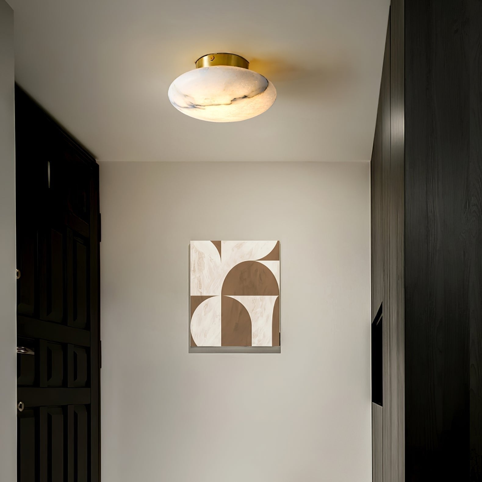 LuminaVeil Alabaster Wall Light for Elegant Interiors | Lersk
