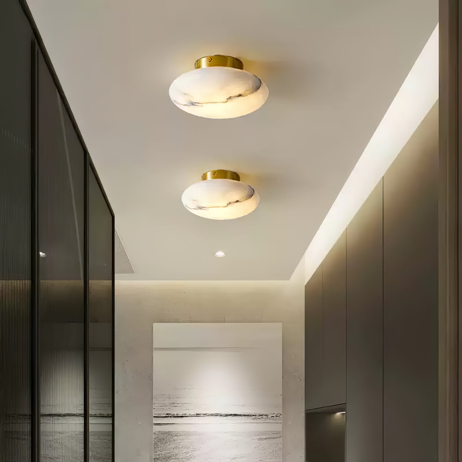 LuminaVeil Alabaster Wall Light for Elegant Interiors | Lersk