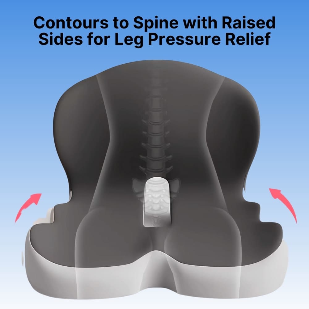 Alvara Orthopedic Memory Foam Seat And Back Support Cushion | Lersk
