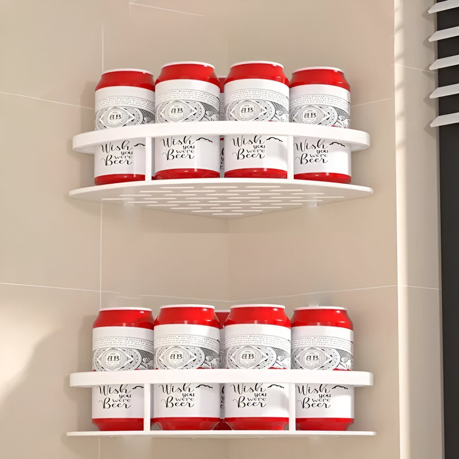 Półka prysznicowa Avela z aluminium na szampon | Lersk