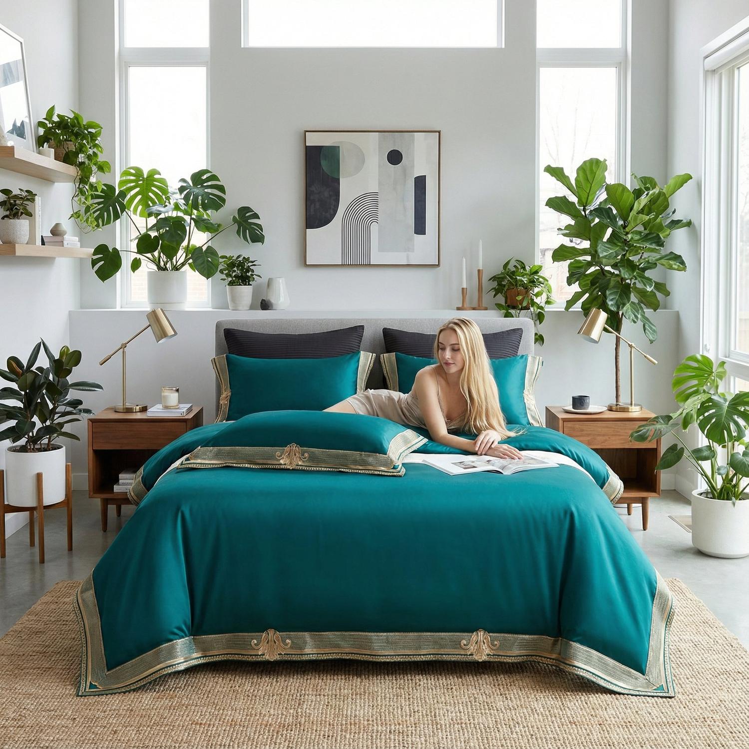 Aurelia Elegant Cotton Bedding Set For Modern Bedrooms | Lersk