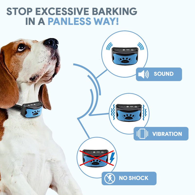 Collier anti-aboiement à ondes sonores CanineCalm sans choc | Lersk