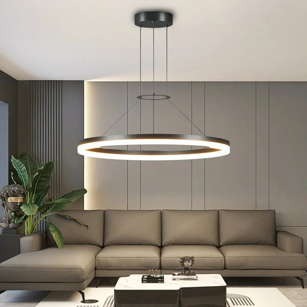 Circular Led Pendant Light for Living Room Kitchen | Lersk