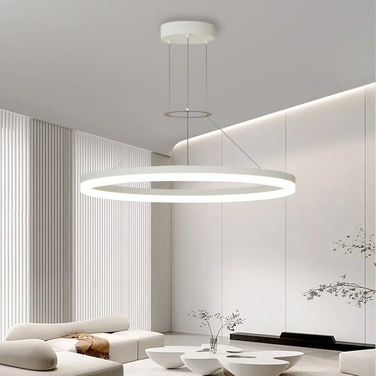Circular Led Pendant Light for Living Room Kitchen | Lersk