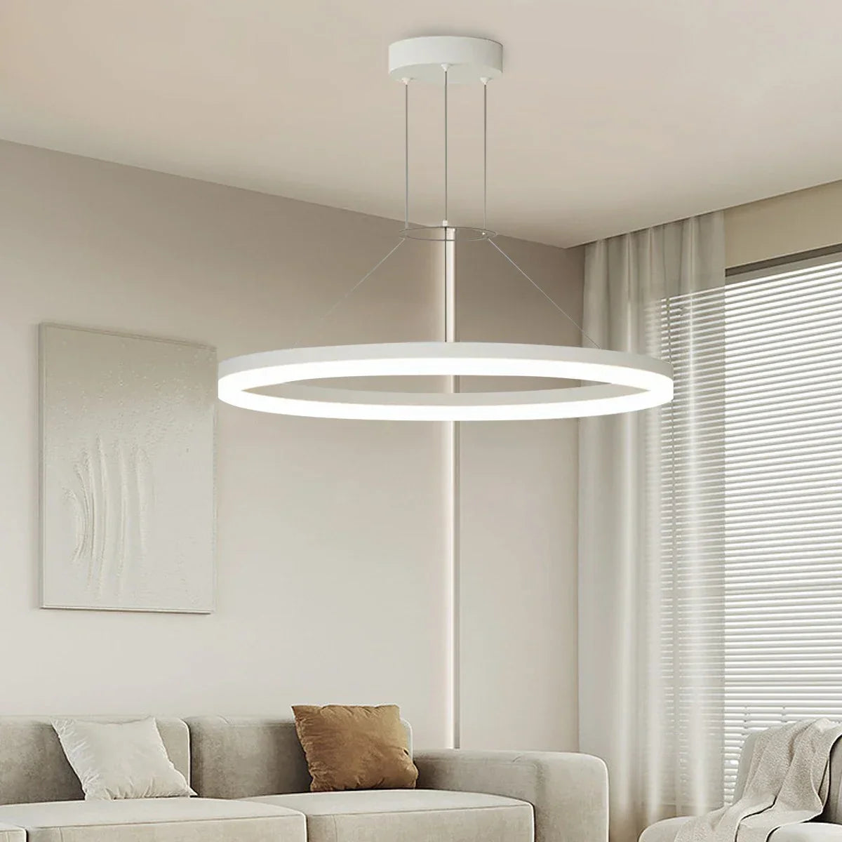 Circular Led Pendant Light for Living Room Kitchen | Lersk