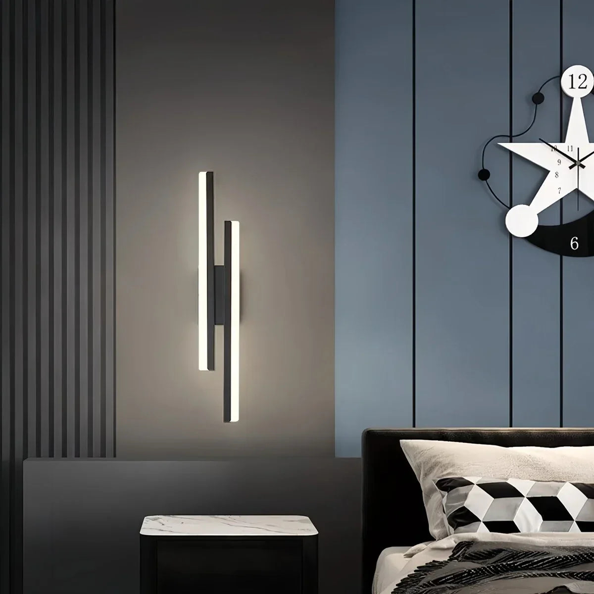 Lámpara de Pared Minimalista en Forma de H Antier Alana | Lersk