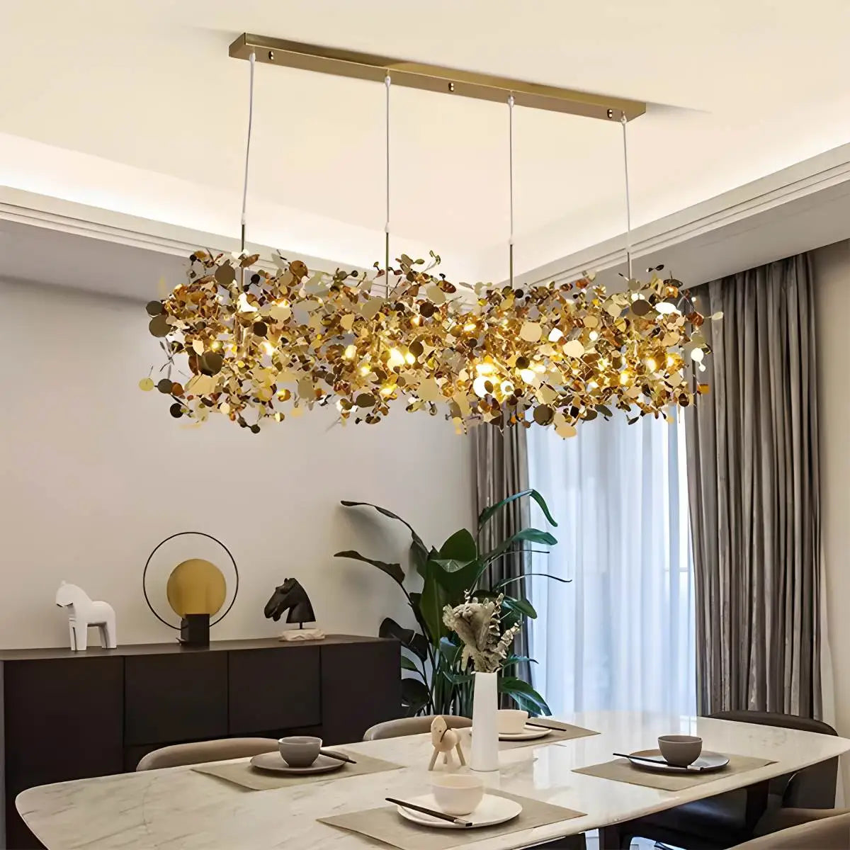 Argent/Gold Cloud Multi Pendant Chandelier | Lersk