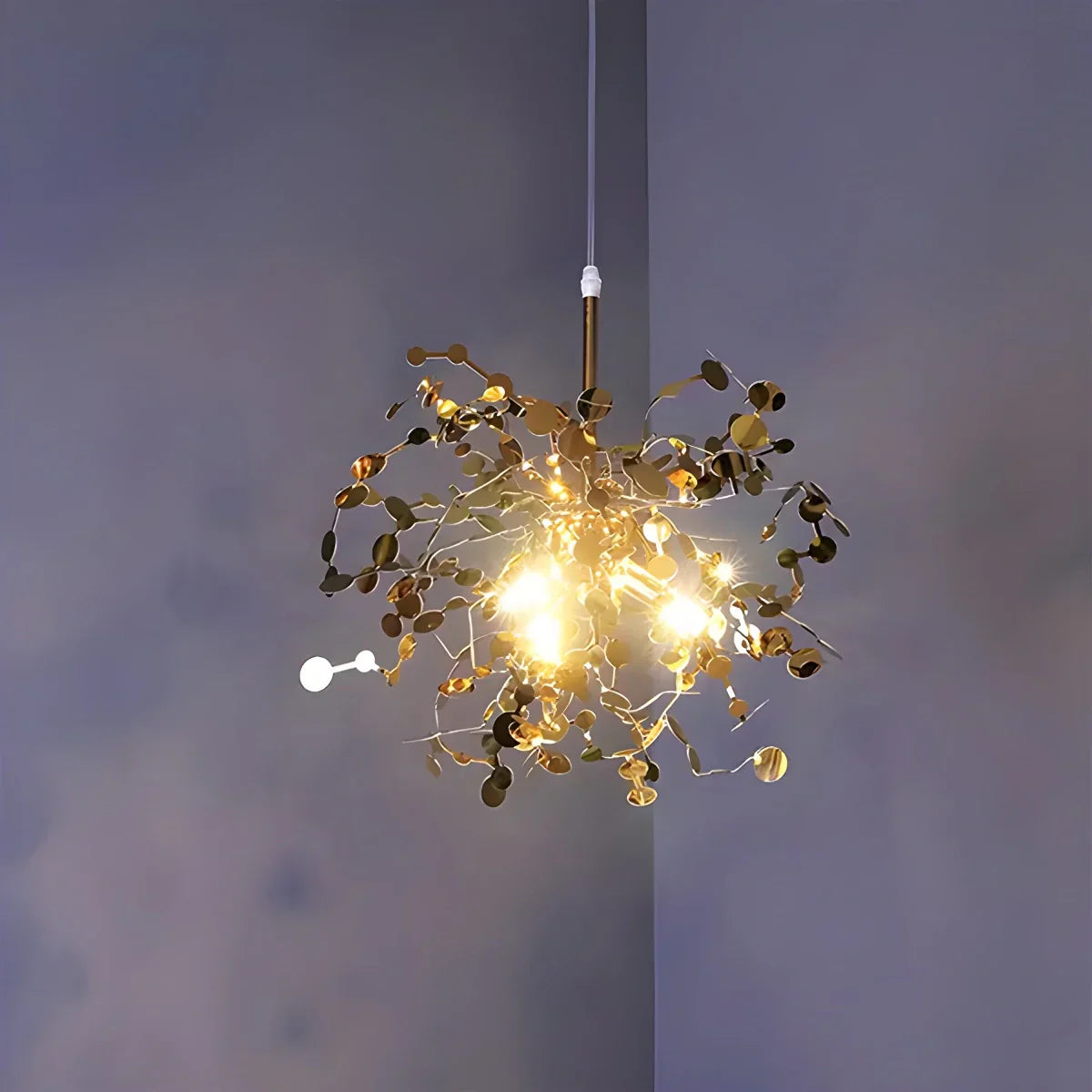 Argent/Gold Cloud Multi Pendant Chandelier | Lersk